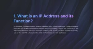 IP addresses function